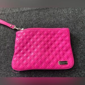 Express Quilted Fuchsia Wristlet Clutch